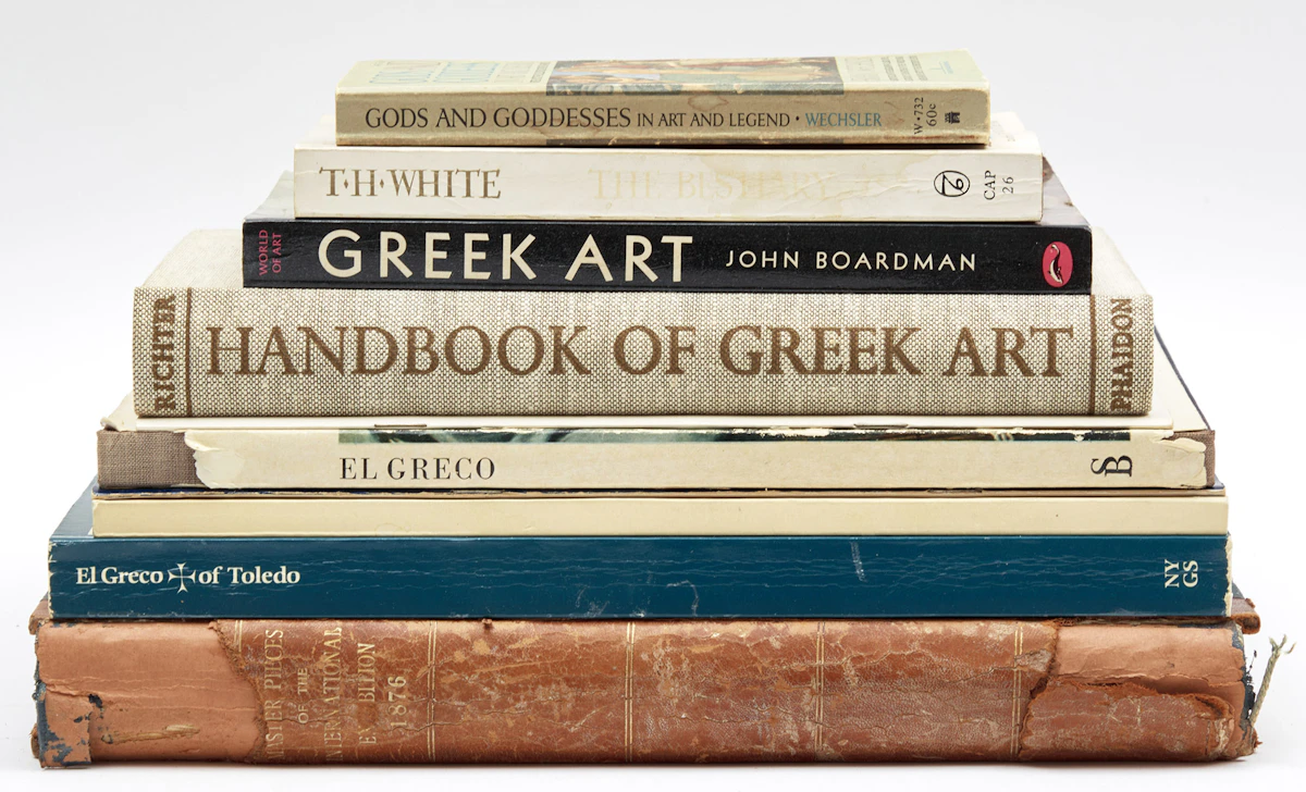 Books and Reference, A Collection of Ten Art Reference Books on Art and Art Movements of Classical Influence, 10 books