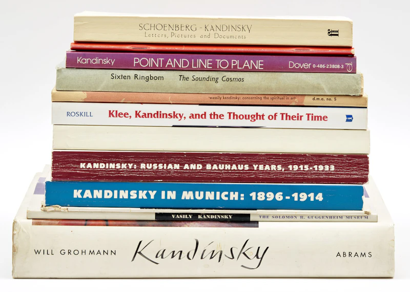 A Collection of Twelve Art Reference Books on Wassily Kandinsky and His Artwork by Books and Reference
