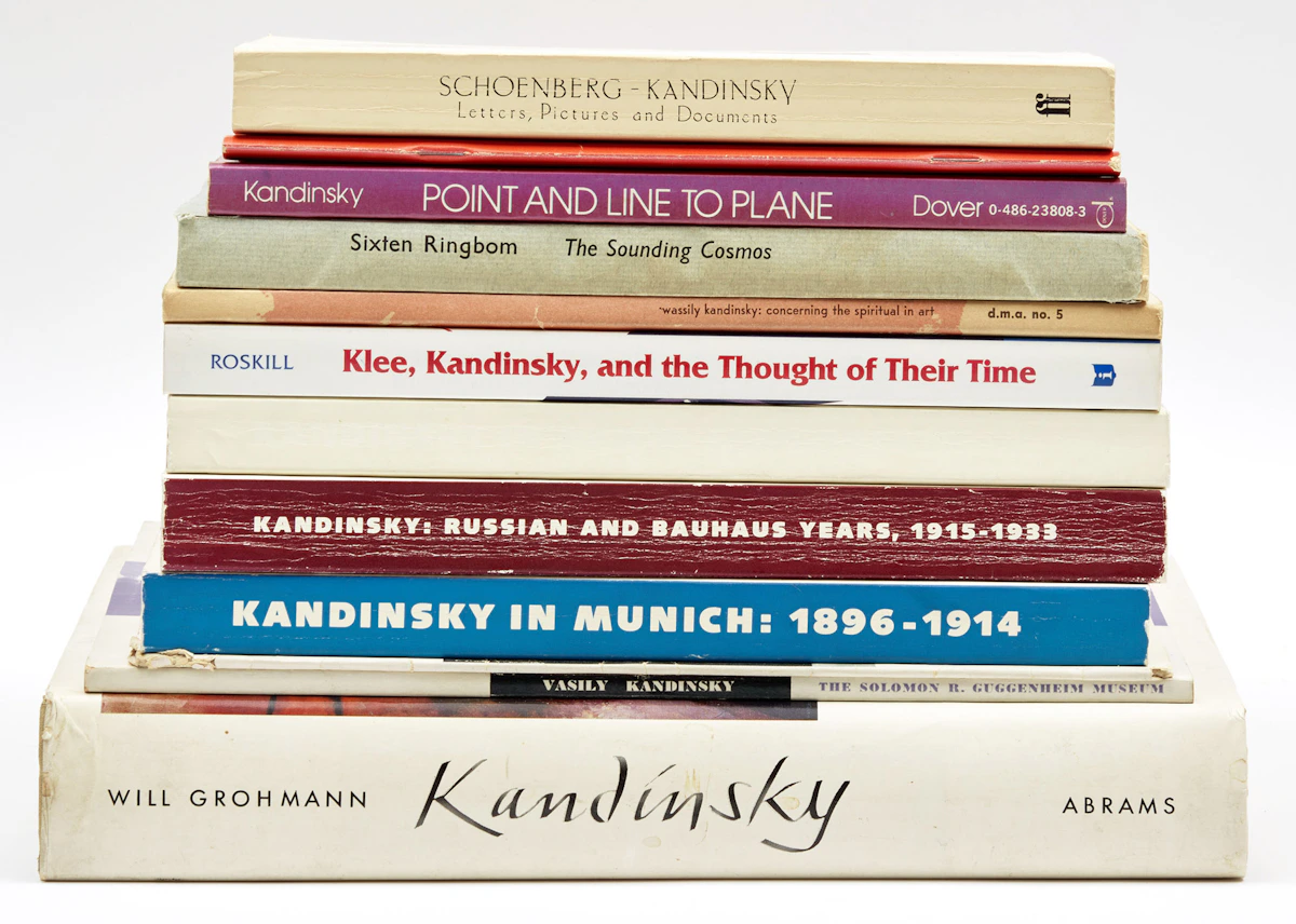 Books and Reference, A Collection of Twelve Art Reference Books on Wassily Kandinsky and His Artwork, 12 books