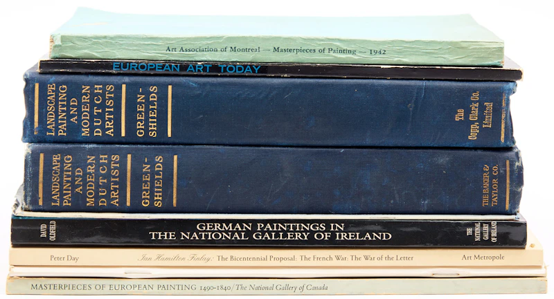 Books and Reference, A Selection of Ten 19th Century European Art Reference Books, 10 books