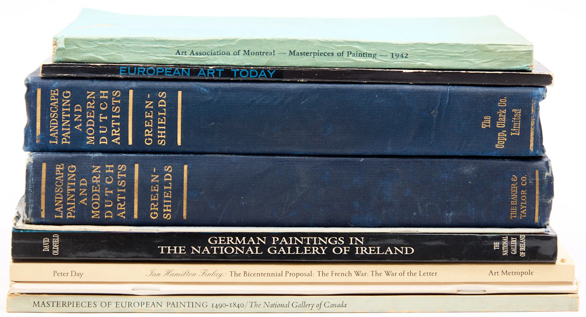 Books and Reference, A Selection of Ten 19th Century European Art Reference Books, 10 books
