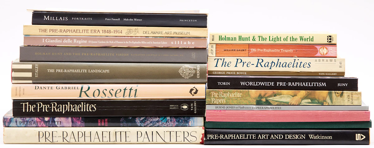 Books and Reference, A Selection of Twenty-One Pre-Raphaelite Art and Artist Reference Books, 21 books