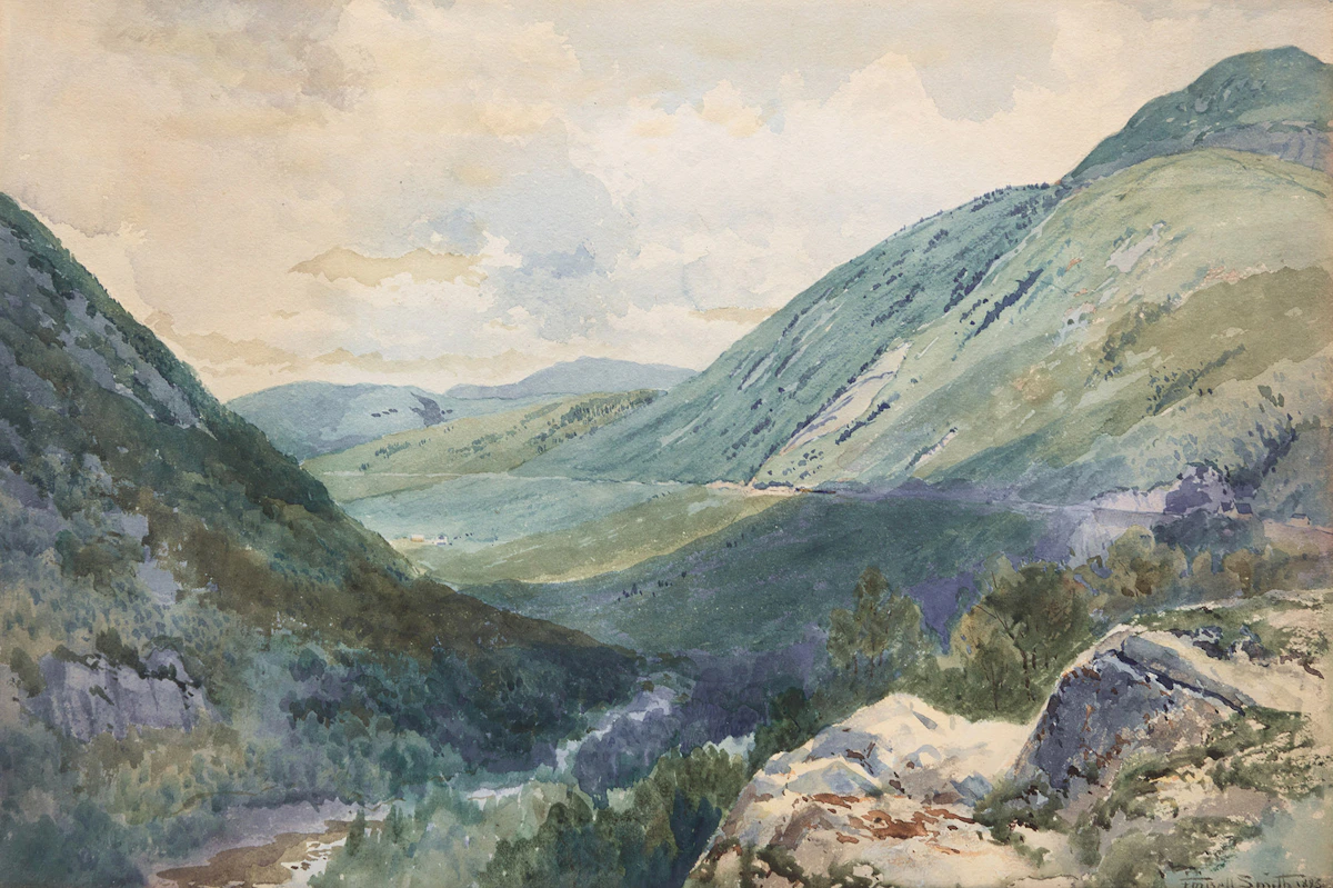 Frederic Marlett Bell-Smith, Crawford Notch, White Mountains (New Hampshire), 1895, watercolour