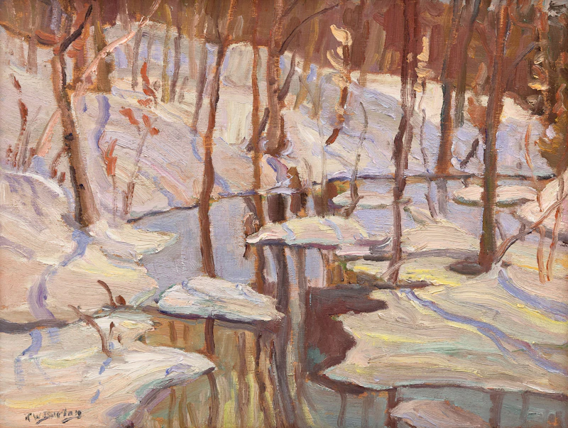 Spring Creek near Buckingham, Que., 1967 by Ralph Wallace Burton