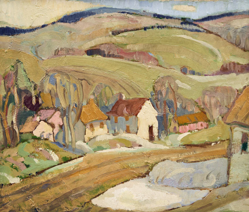 Spring Landscape, Quebec Village by Nora Frances Elisabeth Collyer