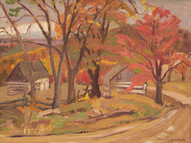 Autumn Village; Forest Path by Ralph Wallace Burton