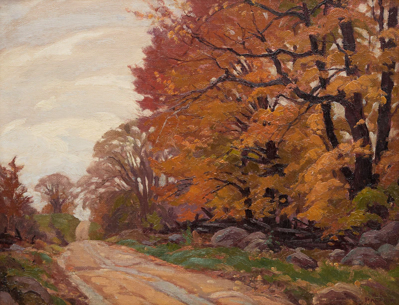 Sketch for "Roadside Maples" by Herbert Sidney Palmer