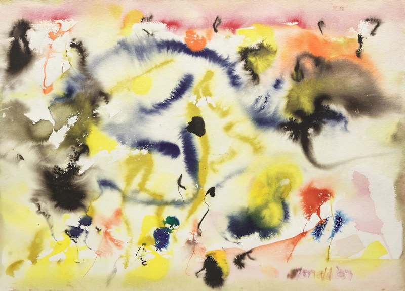 William Ronald, Untitled Abstraction, watercolour