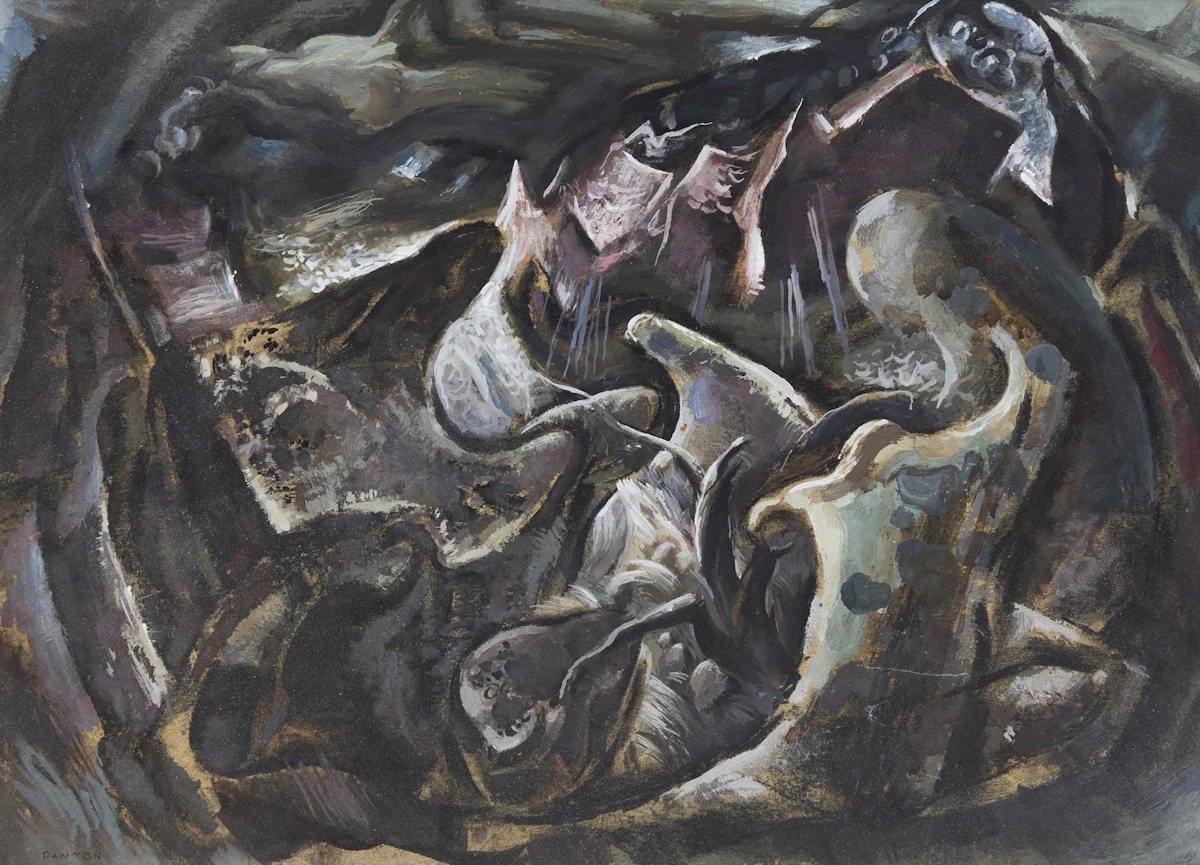 Lawrence Arthur Colley Panton, Untitled Abstraction, gouache on card