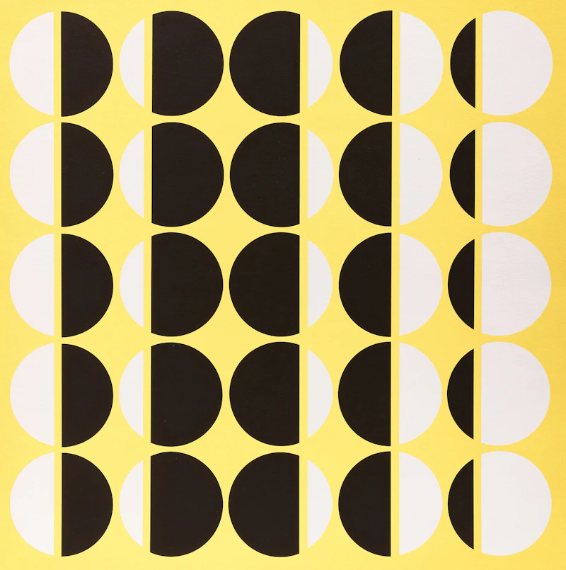 Denis Juneau, Espace Jaune, colour serigraph