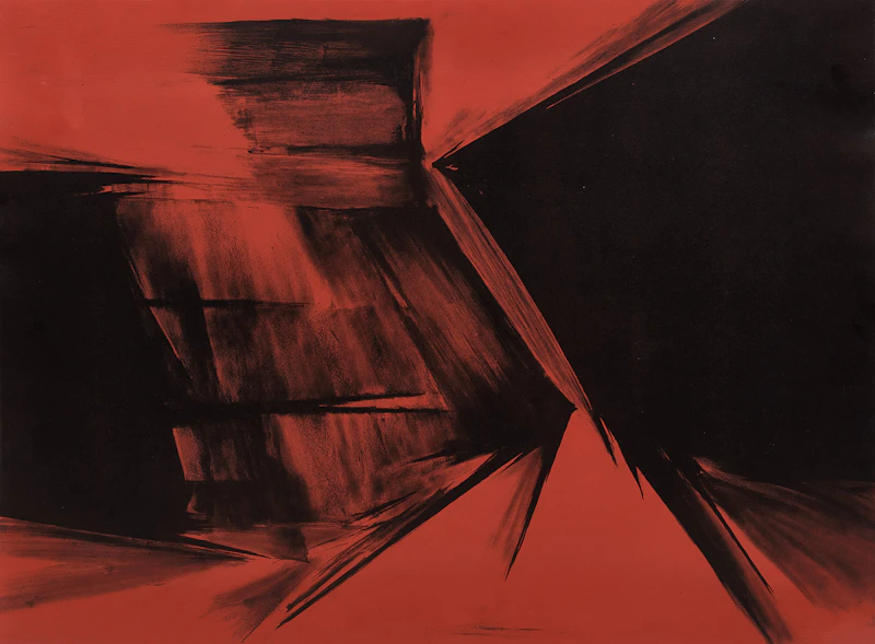 Rita Letendre, Impact, colour lithograph