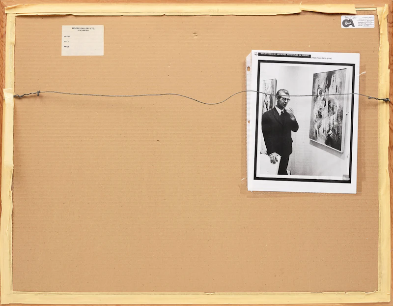Léon Bellefleur, Érosion, mixed media on paper, 1981 - view 3