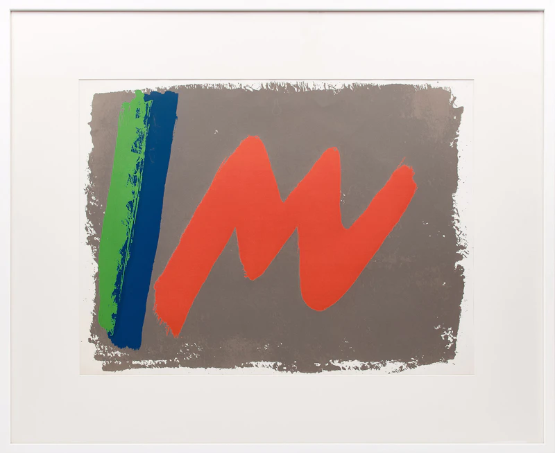 Jack Hamilton Bush, Red M (from the "Loop" series), colour serigraph, 1971 - view 2