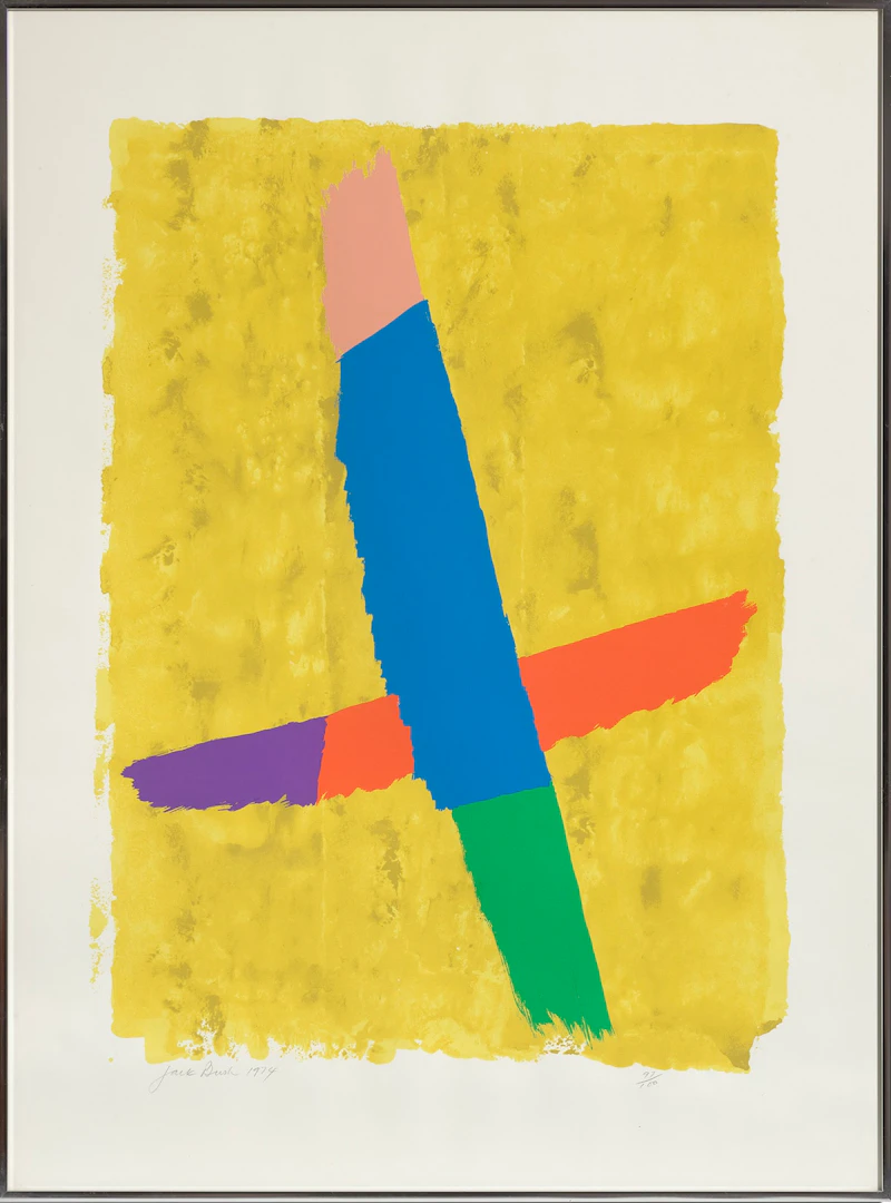 Jack Hamilton Bush, Cross Over, colour serigraph, 1974 - view 2