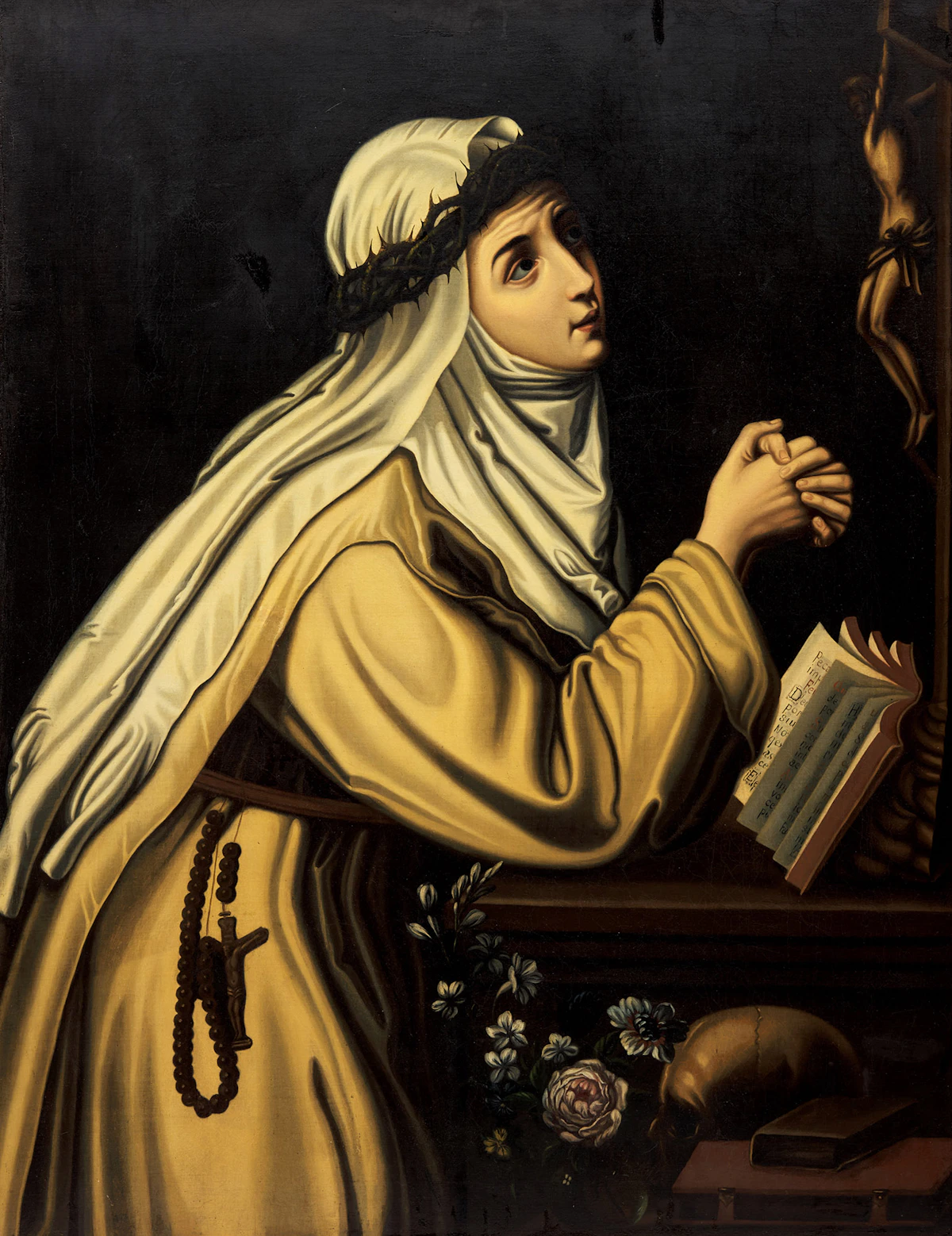 Attributed to Antoine Plamondon, Saint Catherine of Siena (after Christofano Allori, 1577-1621), oil on canvas