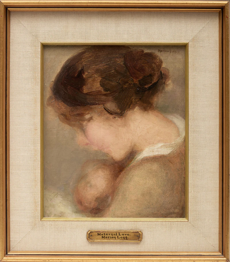 Marion Long, Mother and Child (Maternal Love), oil on board - view 2