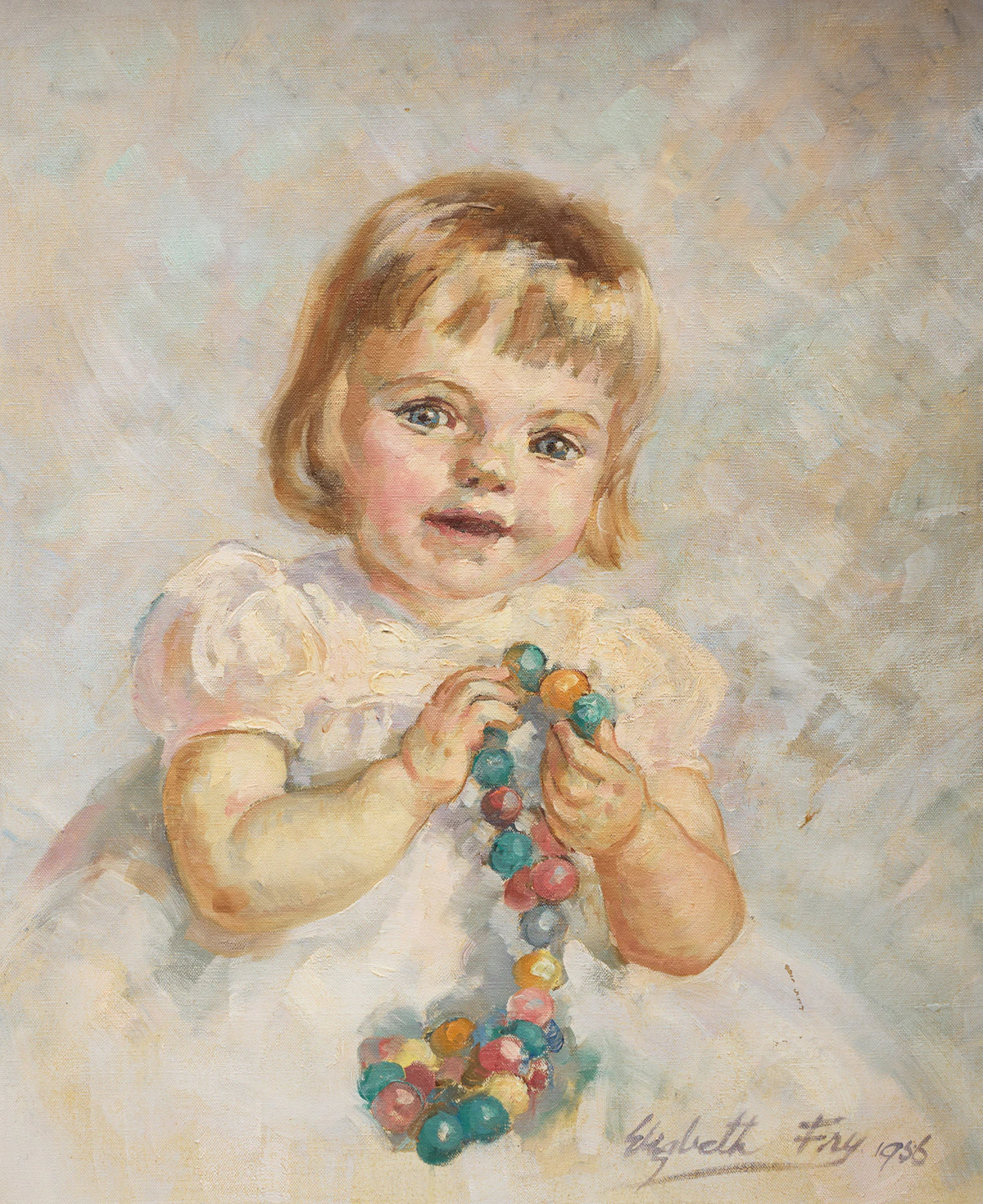 Elizabeth Fry, Untitled, Portrait of a Young Girl, oil on canvas, 1956
