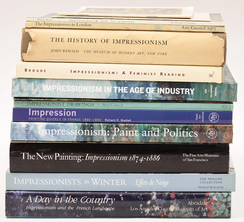 Books and Reference, A Selection of Fourteen Impressionist Art Reference Books., 14 books