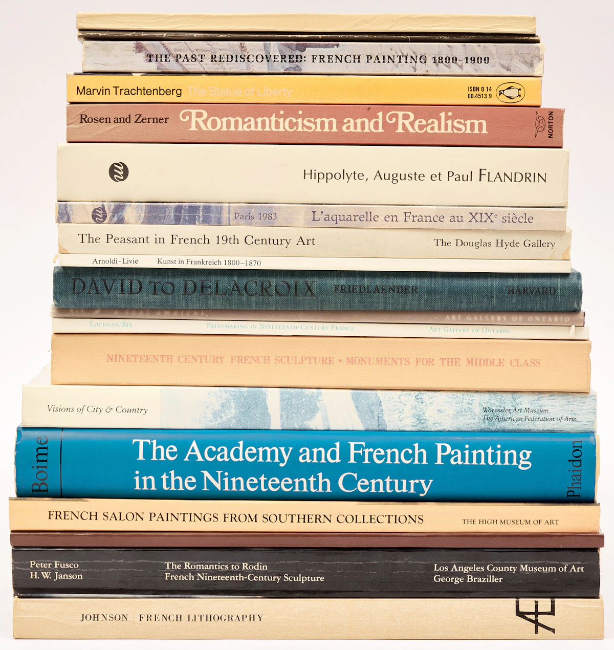 Books and Reference, A Selection of Nineteen 19th Century French Art and Artist Reference Books, 19 books