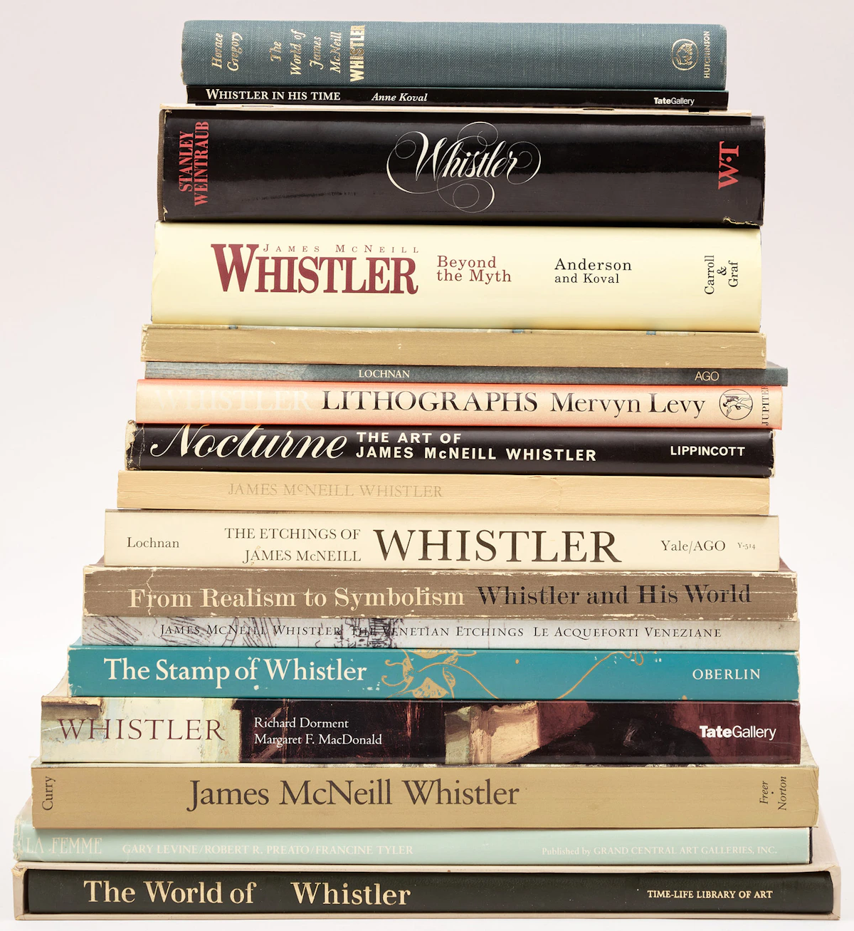 Books and Reference, A Selection of Eighteen Books on James McNeill Whistler, 18 books