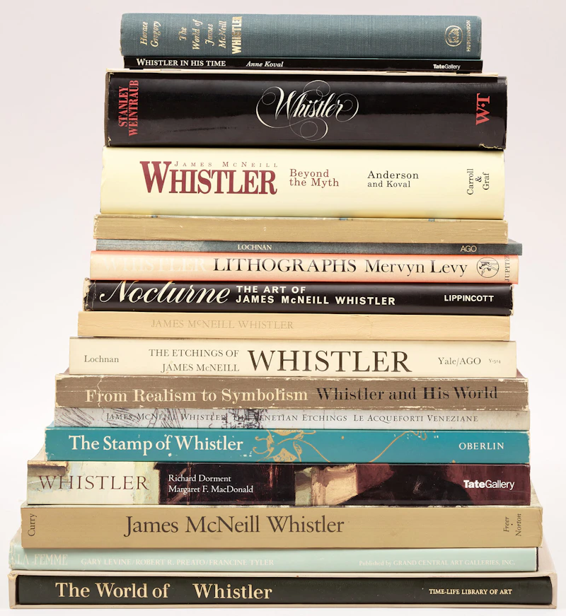 Books and Reference, A Selection of Eighteen Books on James McNeill Whistler, 18 books
