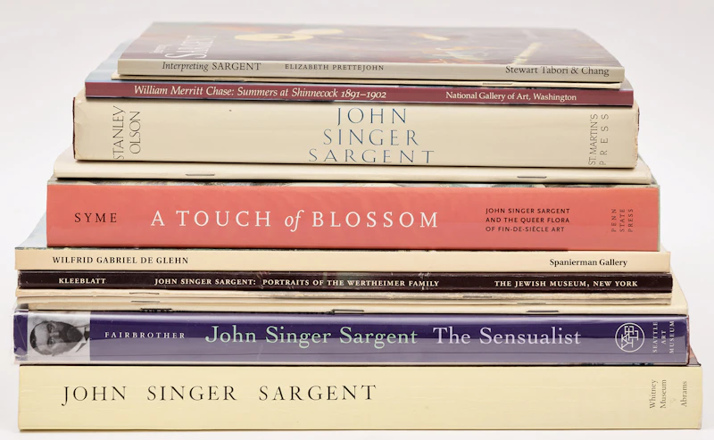 Books and Reference, A Selection of Thirteen Reference Books on John Singer Sargent and William Merritt Chase, 13 books