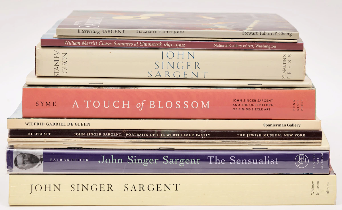 Books and Reference, A Selection of Thirteen Reference Books on John Singer Sargent and William Merritt Chase, 13 books