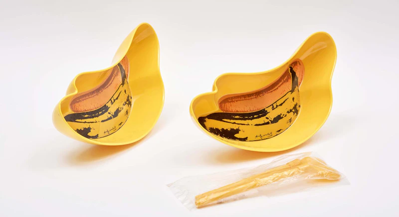 Andy Warhol, Two Banana Split Bowls with Spoons as Issued, coloured plastic - view 2