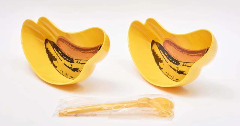Andy Warhol, Two Banana Split Bowls with Spoons as Issued, coloured plastic - view 3
