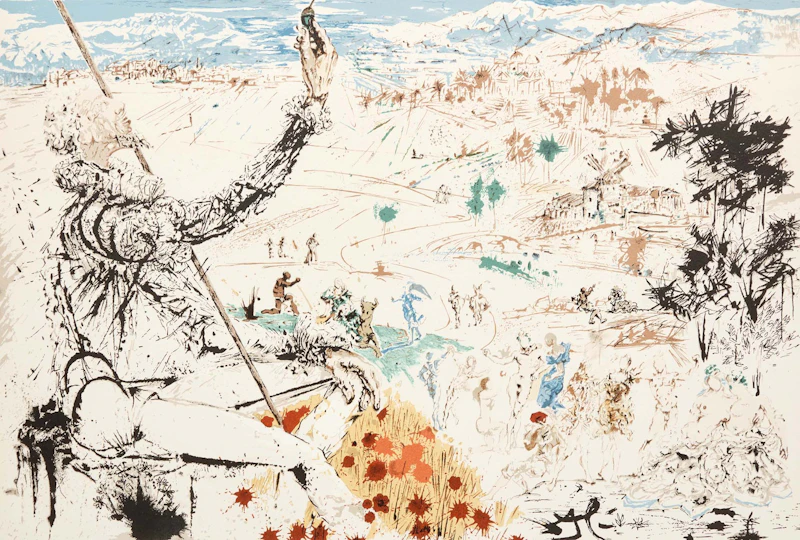 Salvador Dalí, L'Âge d'Or (Field 57-1B), colour lithograph - view 1