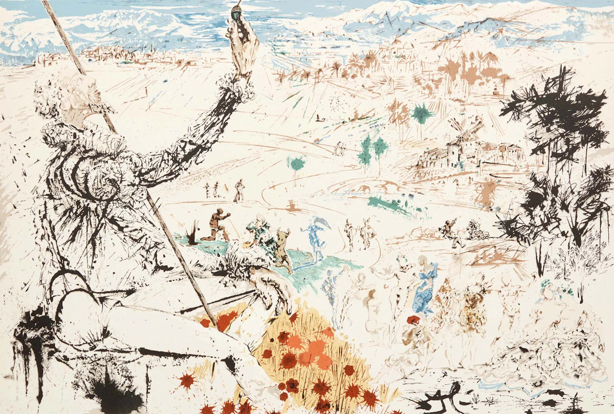 Salvador Dalí, L'Âge d'Or (Field 57-1B), colour lithograph