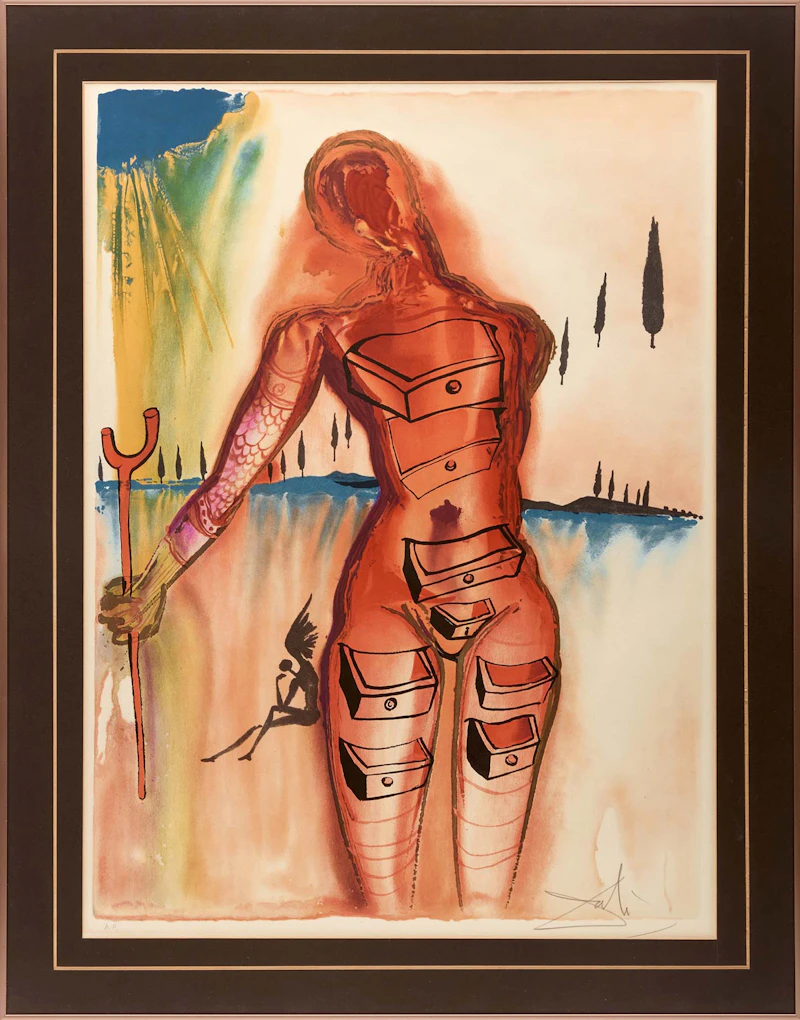 Salvador Dalí, Venus with Drawers (M & L 1284a), colour lithograph on arches watermarked paper - view 2