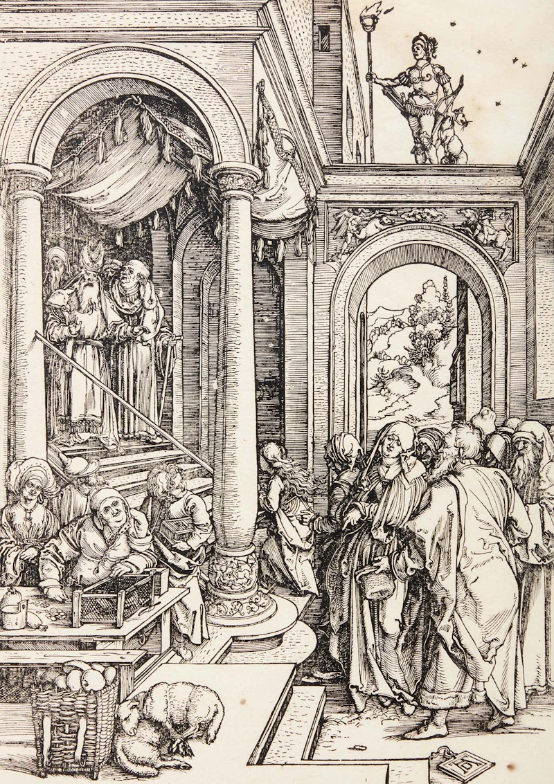Mary's Temple Passage by Albrecht Dürer