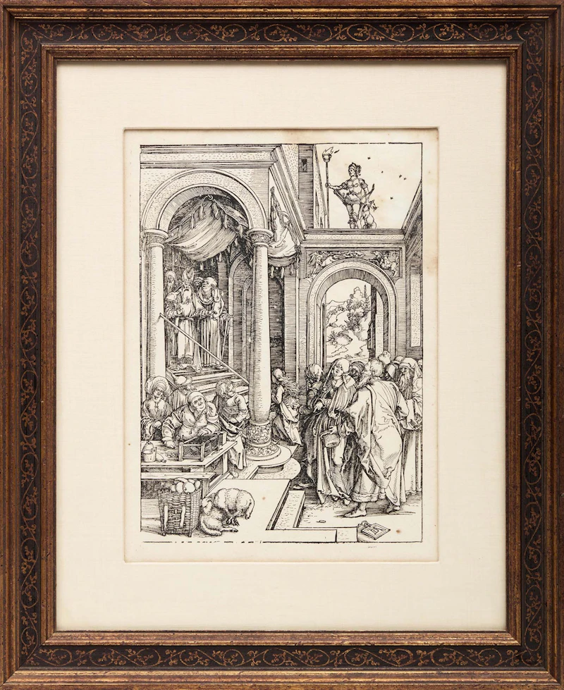 Albrecht Dürer, Mary's Temple Passage, woodcut on paper - view 2