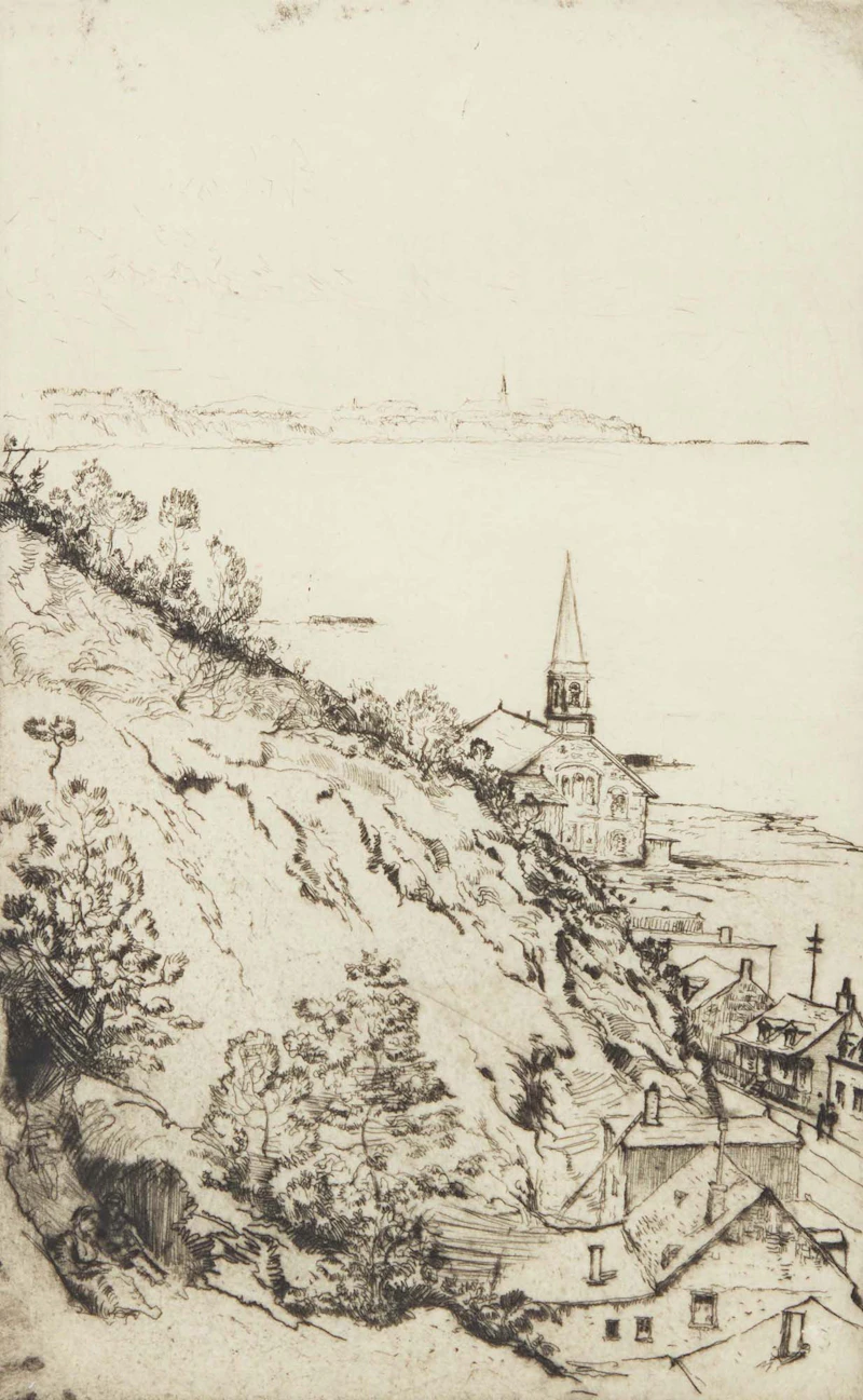 L'église Notre-Dame-de-la-Garde et Saint-Michel-de-Sillery by Robert Wakeham Pilot