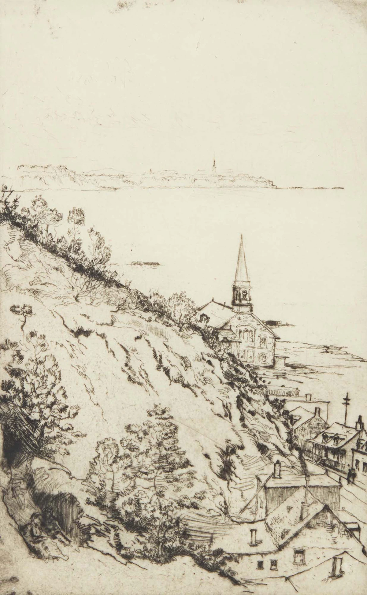 Robert Wakeham Pilot, L'église Notre-Dame-de-la-Garde et Saint-Michel-de-Sillery, etching