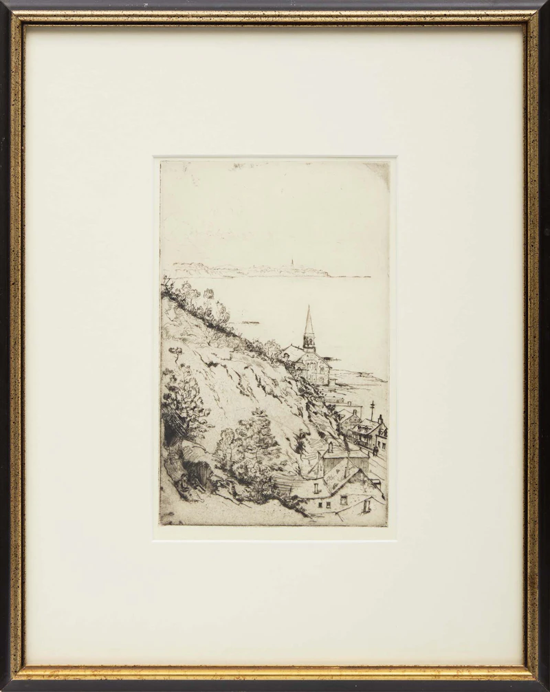 Robert Wakeham Pilot, L'église Notre-Dame-de-la-Garde et Saint-Michel-de-Sillery, etching - view 2