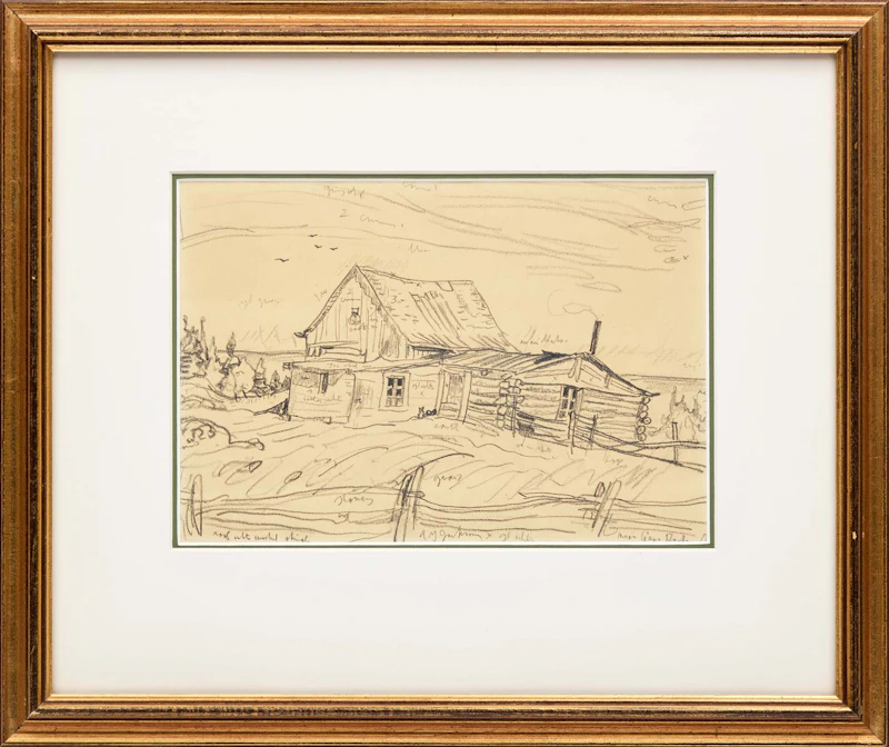 Alexander Young Jackson, Near Gros Roche, Quebec, pencil on paper - view 2