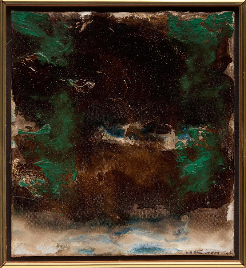 Jean Albert McEwen, Pas Lieu, 1972, oil on canvas - view 2