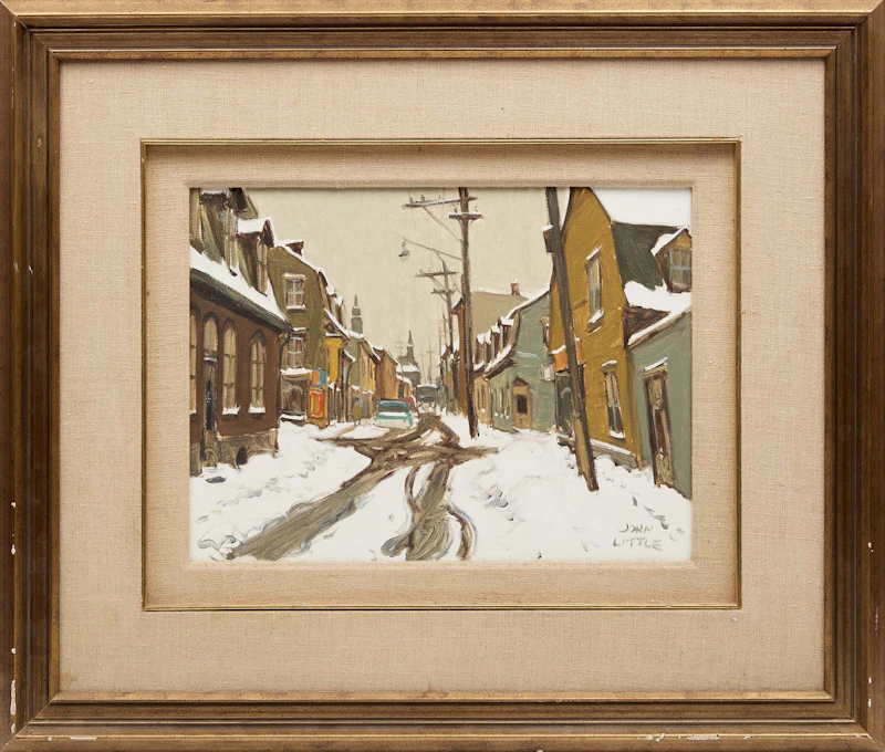 John Little, Rue Kirouac, St. Sauveur, 1968, oil on canvas - view 2