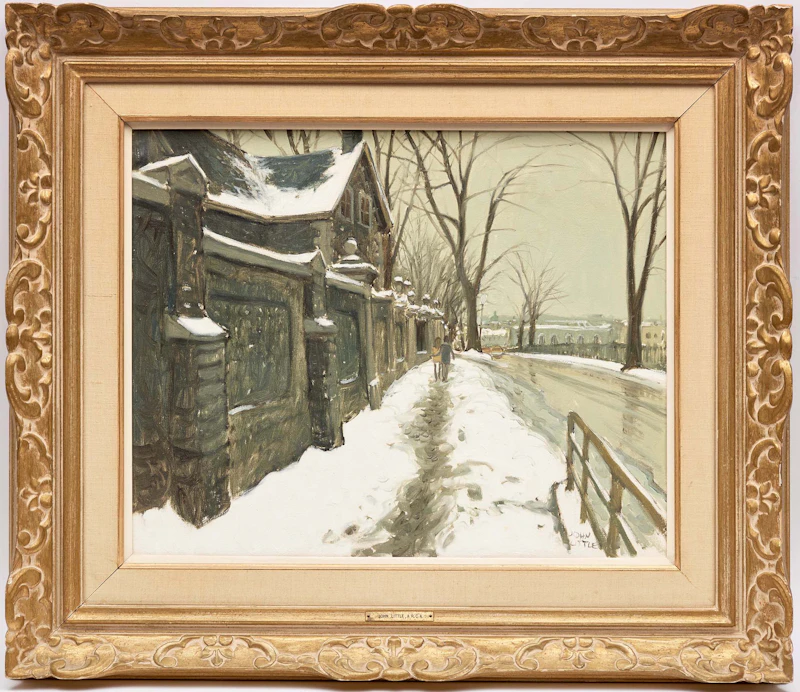 John Little, Pine Ave., Montreal, 1968, oil on board - view 2