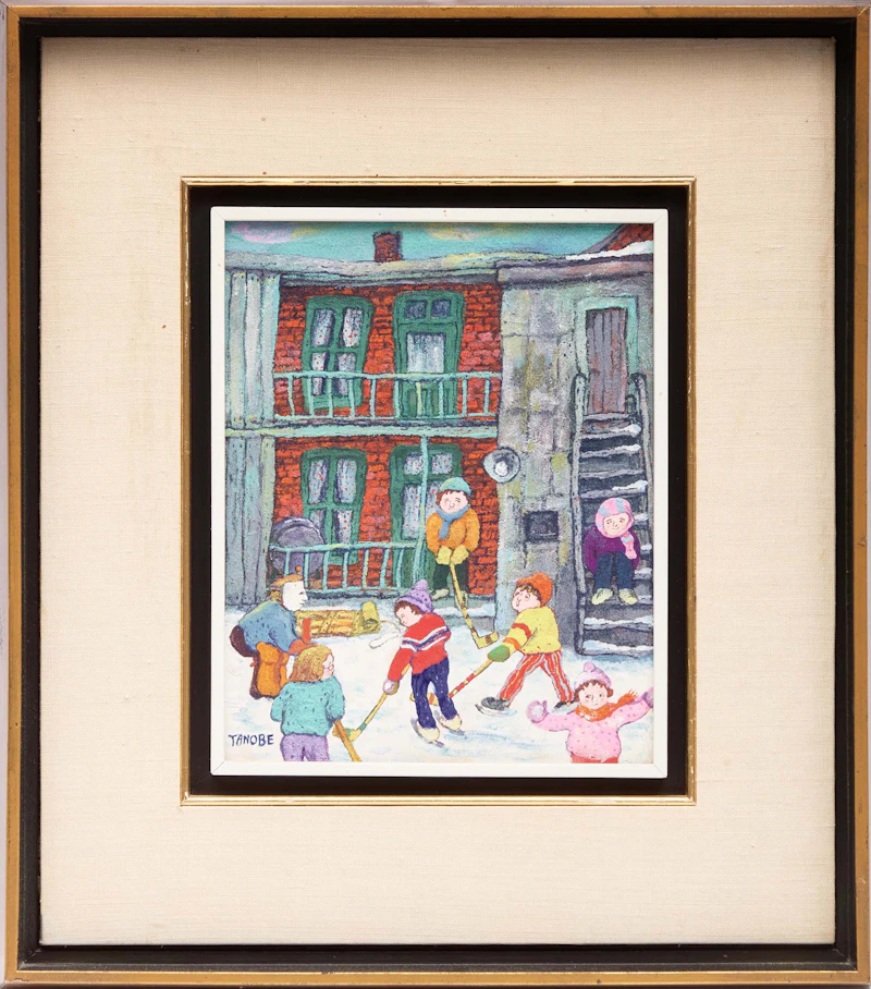 Miyuki Tanobe, Alley Scene, nihonga - view 2
