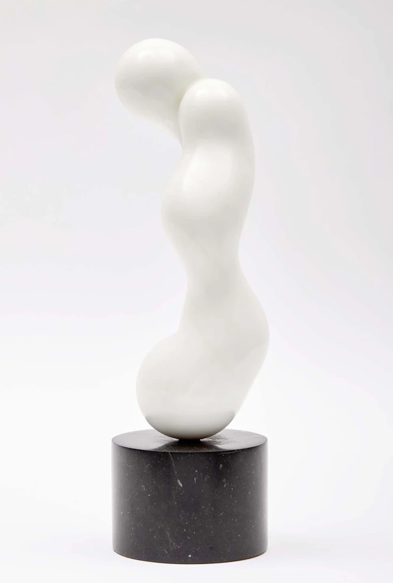 Abstract Form (Black); Abstract Form (White) by Jim Ritchie