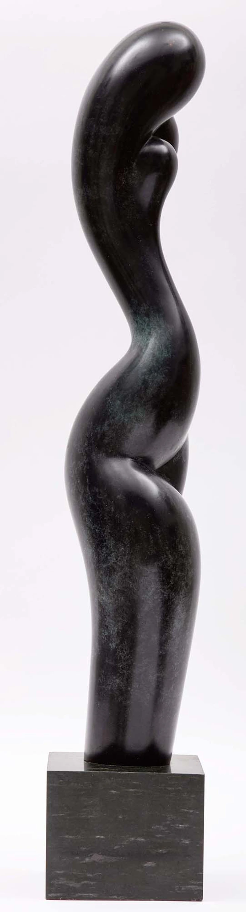 Jim Ritchie, Abstract Form (Black); Abstract Form (White), two marble sculptures - view 6
