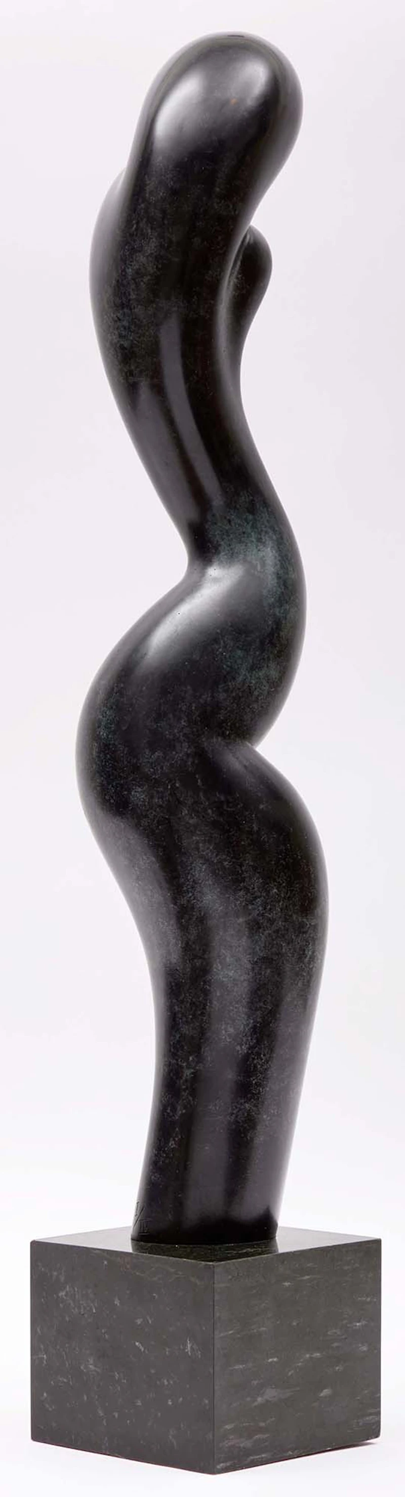 Jim Ritchie, Abstract Form (Black); Abstract Form (White), two marble sculptures - view 7
