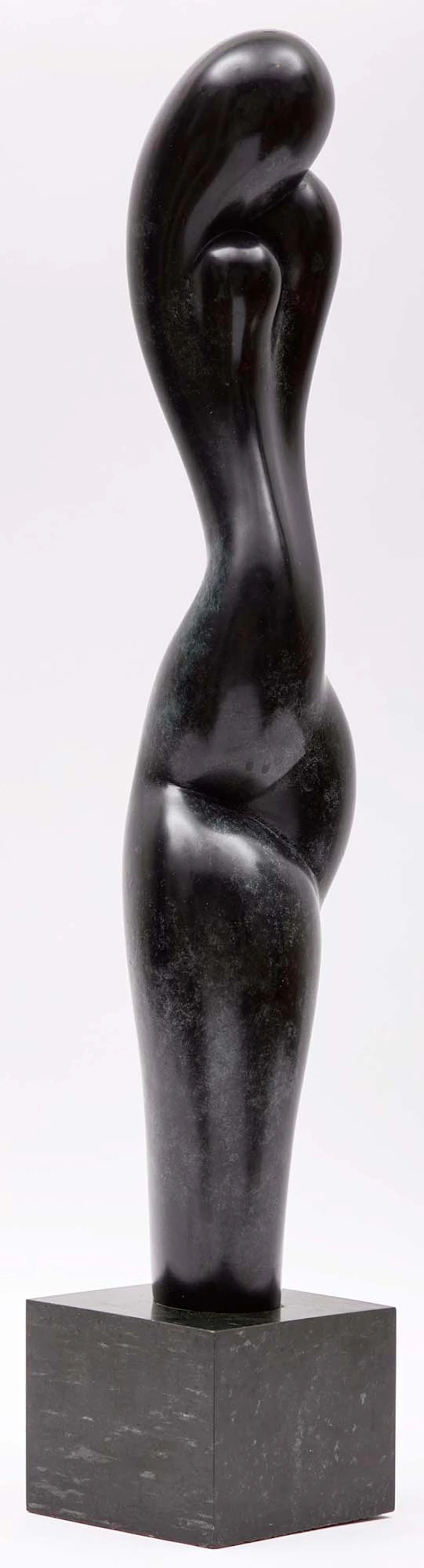 Jim Ritchie, Abstract Form (Black); Abstract Form (White), two marble sculptures - view 8