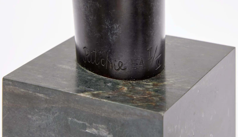 Jim Ritchie, Abstract Form (Black); Abstract Form (White), two marble sculptures - view 10