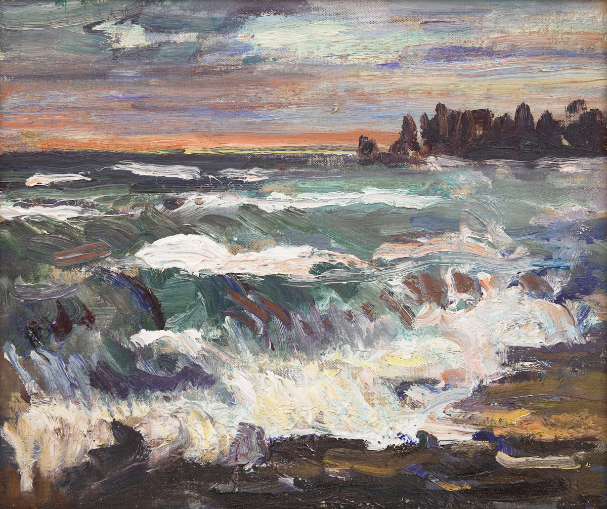 George Paginton, Lake Ontario, 1954, oil on canvas