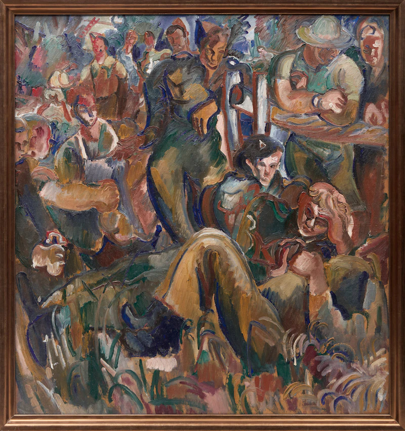 Pegi Nicol MacLeod, Soldiers at Rest, oil on board - view 2
