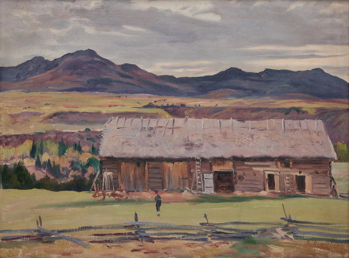 Robert Wakeham Pilot, The Barn, oil on canvas, 1937